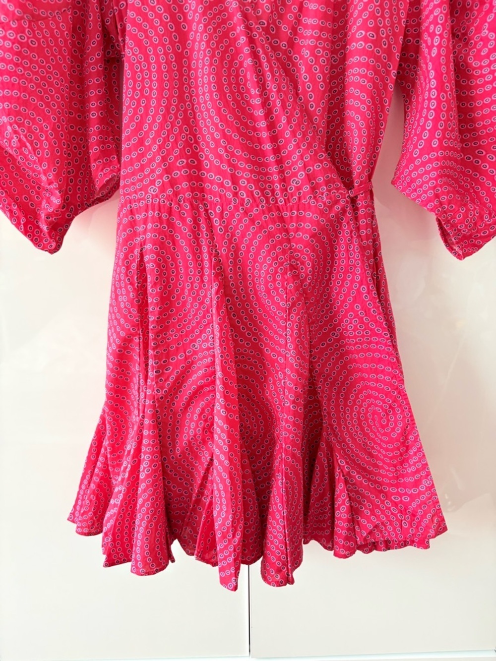 Rhode Rosie Wrap Dress in Red Trail - Picture 4 of 10
